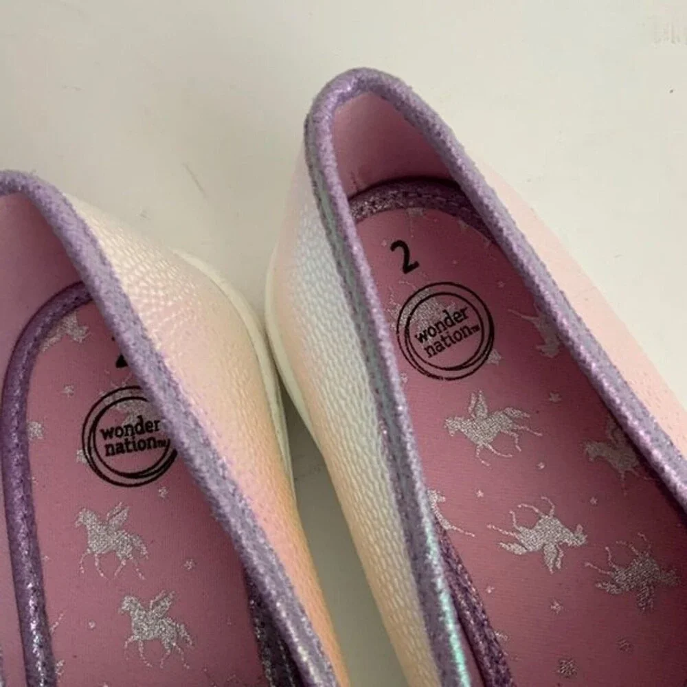 Wonder Nation Iridescent Slip-on Loafers Girls 2